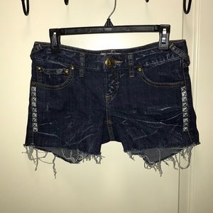 Free People denim shorts